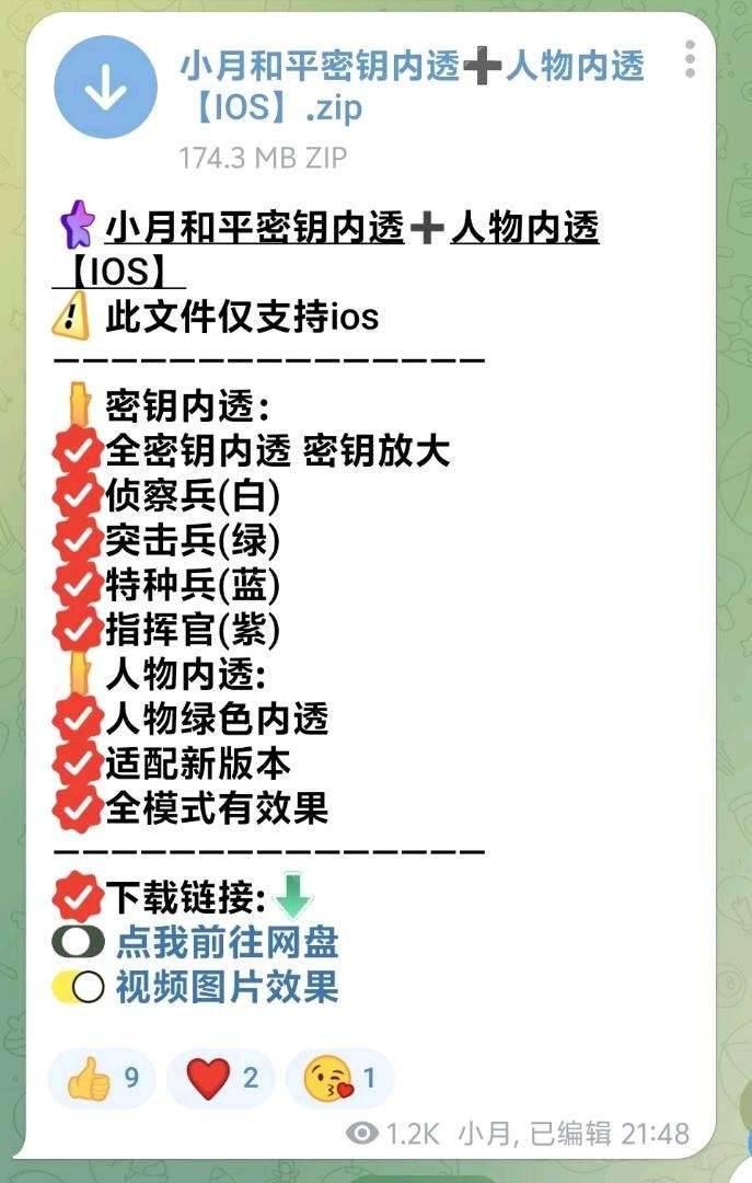 小月和平密钥内透十人物内透 【1OS】公
益 图2