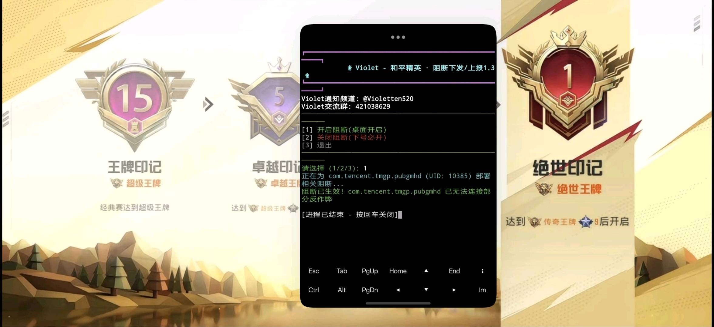 和平精英Violet · 阻断全防拦截1.3 图1