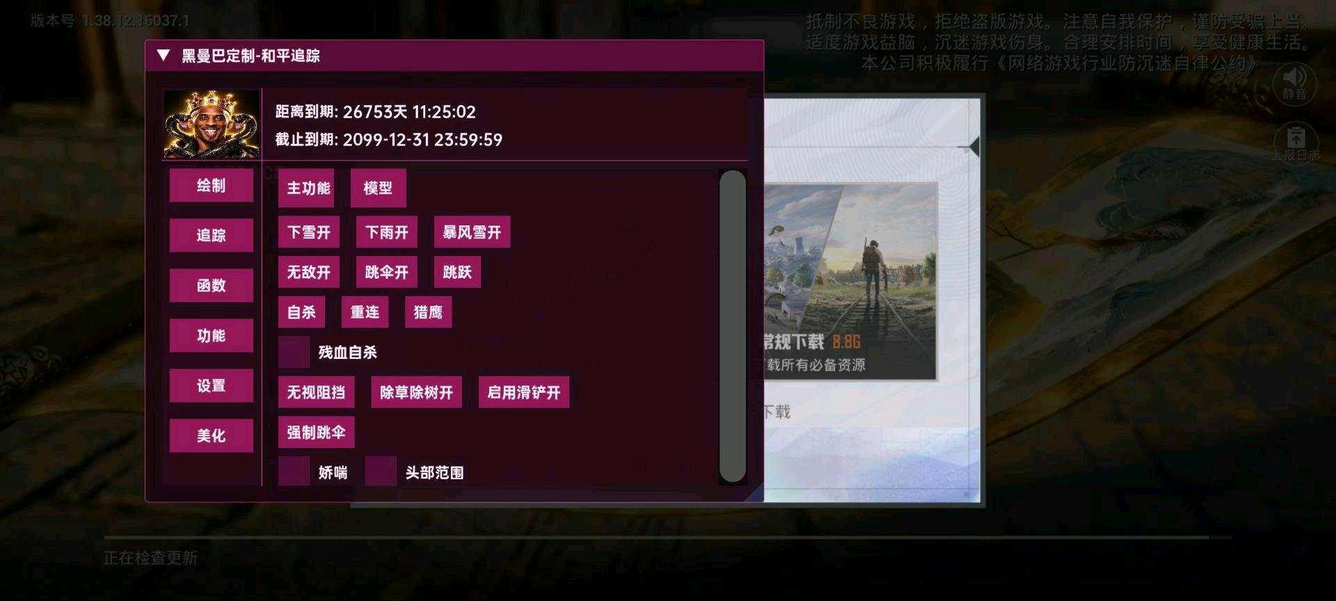 和平黑曼巴容器直装定制版破解 图1
